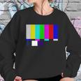 No Signal Television Screen Color Bars Test Pattern Sweatshirt Gifts for Her