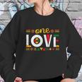 One Love Rasta Reggae Jamaica Music Lover Sweatshirt Gifts for Her