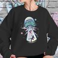 Pastel Goth Alien Abduction Aesthetic Spaceship Nu Goth Sweatshirt Gifts for Her