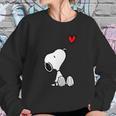 Peanuts Heart Sitting Snoopy Sweatshirt Gifts for Her