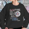 People Think I Am Nice Until They Sit Next To Me At A Cubs Game Sweatshirt Gifts for Her