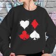 Playing Cards Poker Heart Spade Diamond Club Sweatshirt Gifts for Her