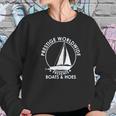 Prestige Worldwide Funny Boats And Hoes Sweatshirt Gifts for Her