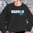 Prostate Warrior Light Blue Ribbon Sweatshirt Gifts for Her