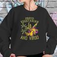 Proud Vegetarian Weed Virgo Vintage 420 Funny Sweatshirt Gifts for Her