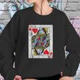 Queen Of Hearts Card Costume Vintage Sweatshirt Gifts for Her