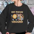 Rat Poison Squared Funny Cartoon Rat Stylized Bitcoin Sketch Graphic Design Printed Casual Daily Basic Sweatshirt Gifts for Her