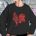 Red Rooster Cocky Vintage Rooster Sweatshirt Gifts for Her