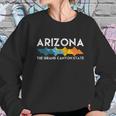 Retro Arizona Az The Grand Canyon State Hiking Backpacking Cool Gift Graphic Design Printed Casual Daily Basic Sweatshirt Gifts for Her