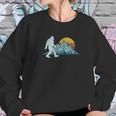 Retro Bigfoot Silhouette Sun Abominable SnowmanSweatshirt Gifts for Her