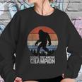 Retro Bigfoot Bigfoot Social Distancing Champ Sweatshirt Gifts for Her