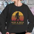 Retro Hide And Seek World Champ Bigfoot Sun Believe Sweatshirt Gifts for Her