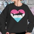 Retro Vintage Mako Shark Heart Gift Sweatshirt Gifts for Her