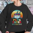 Retro Vintage Papa Shark Doo Doo Doo Sweatshirt Gifts for Her