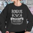 Rogue The Shrouded Blade - Dungeons & Dragons White Text Sweatshirt Gifts for Her