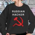 Russian Hacker Hammer And Sickle Funny Sweatshirt Gifts for Her