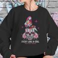 Sally Fight Like A Girl Breast Cancer Awareness Sugar Skull Shirt Sweatshirt Gifts for Her