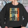 September 1985 36 Birthday 36 Years Old 1985 Birthday Vintage Sweatshirt Gifts for Her