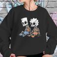 The Simpsons Bart And Lisa Skeletons Sweatshirt Gifts for Her