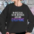 Im So Im Nervous Around Everyone Bi Pride Humor Sweatshirt Gifts for Her