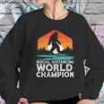 Social Distancing World Champion Funny Bigfoot Sweatshirt Gifts for Her