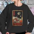 Soviet Vintage Ussr Cccp Russia Propaganda Dog In Space Sweatshirt Gifts for Her