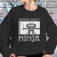 Spread Sheet Ninja Funny Office Party Excel Data Lover Sweatshirt Gifts for Her