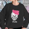 Sugar Skull Halloween Wedding Day Of The Dead Bride Graphic Design Printed Casual Daily Basic Sweatshirt Gifts for Her