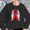 Survivor Red Ribbon Recovery Sweatshirt Gifts for Her