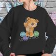 Teddy Bear Tangled In Wool | Funny Knitting Gifts Sweatshirt Gifts for Her