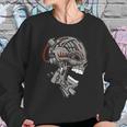 Terminator Skull Gun Head Graphic Design Printed Casual Daily Basic Sweatshirt Gifts for Her