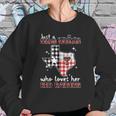 Texas Tech Red Raiders Woman Checkered Pattern State Map Sweatshirt Gifts for Her