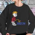 Trump 2021 Peeing Pissing Pee On Biden Anti Biden Sweatshirt Gifts for Her