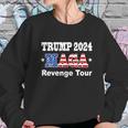 Trump 2024 Revenge Tour Graphic Design Printed Casual Daily Basic Sweatshirt Gifts for Her