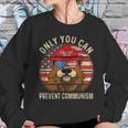 Trump Bear 45 47 Maga 2024 Only You Can Prevent Communism Sweatshirt Gifts for Her