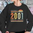 Vintage 2001 Made In 2001 21St Birthday 21 Years Old Sweatshirt Gifts for Her