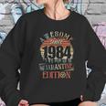 Vintage Awesome Since 1984 Social Distancing Sweatshirt Gifts for Her