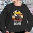 Vintage Live Ugly Fake Your Death Funny Opossum Sweatshirt Gifts for Her