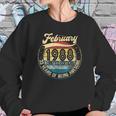 Vintage Retro February 1988 33Rd Birthday Gift 33 Years Old Sweatshirt Gifts for Her