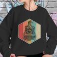 Vintage Retro Train Steam Engine Locomotive Trainspotting Gift Graphic Design Printed Casual Daily Basic Sweatshirt Gifts for Her