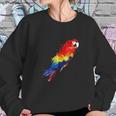 Watercolour Colourful Scarlet Macaw Parrot Bird Painting Sweatshirt Gifts for Her