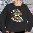 A Wee Bit Irish St Patricks Day Funny Thc Stoner Gifts Sweatshirt Gifts for Her