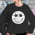 Weed Smile Face Sweatshirt Gifts for Her