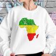 Africa Map Reggae Rasta Sweatshirt Gifts for Her