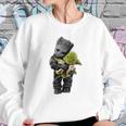 Baby Groot Hugging Baby Yoda Sweatshirt Gifts for Her