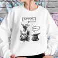 Baby Yoda And Master Yoda Water Reflection Best Sweater Sweatshirt Gifts for Her