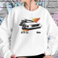 Back To The Future 35Th Retro Stripe Delorean Sweatshirt Gifts for Her