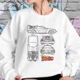 Back To The Future Delorean Blueprint Sweatshirt Gifts for Her