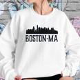 Boston Massachusetts Skyline City Silhouette Youth Sweatshirt Gifts for Her