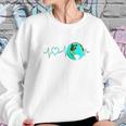 Earth Day Heartbeat Recycling Climate Change Activism Gift Sweatshirt Gifts for Her